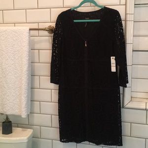 Laundry black lace and lined dress size 12